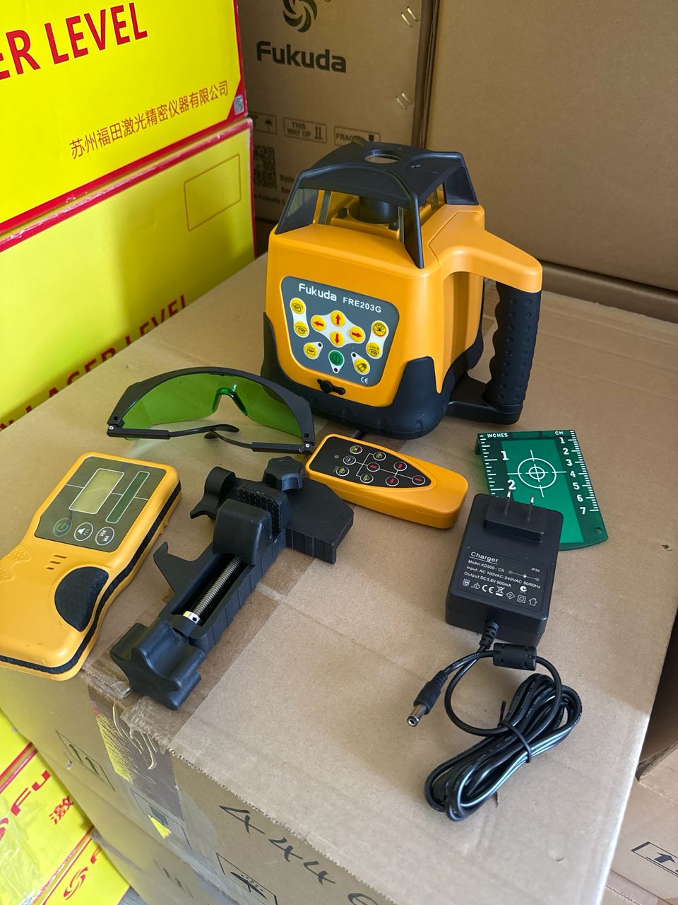 Fukuda FRE2023G Green Rotary Laser Level